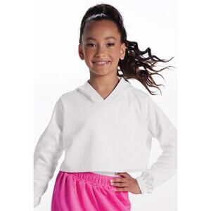 Dance Crop Hoodie Weissman 17216 Large Adult White Jazz Hip Hop